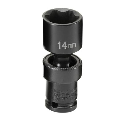 Grey Pneumatic 1/4" Surface Drive x 14mm Standard Universal Socket