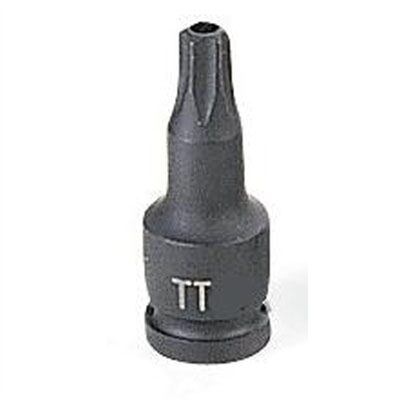 Grey Pneumatic 1/4" Dr x TT15 Tamper Proof TORX Driver