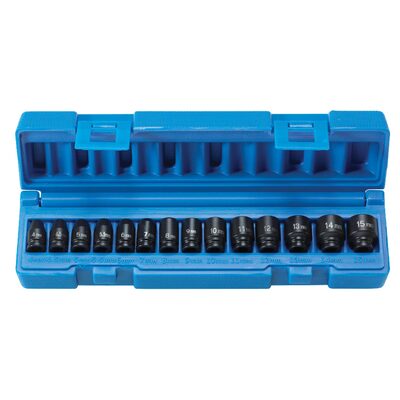 Grey Pneumatic 1/4" Surface Drive 14 Piece Standard Metric Set