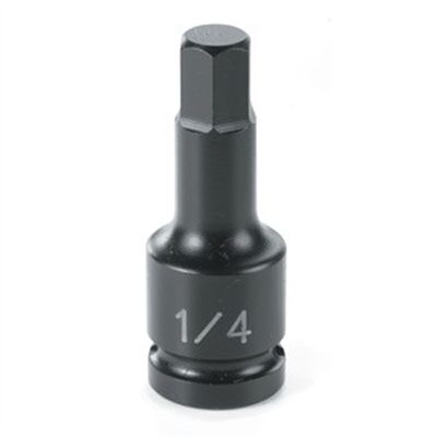 Grey Pneumatic 1/4" Drive x 10mm Hex Driver