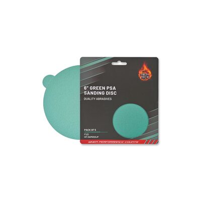 High Teck Products (5 pcs pack) 6" GREEN PSA Sanding Disc 400 Grit