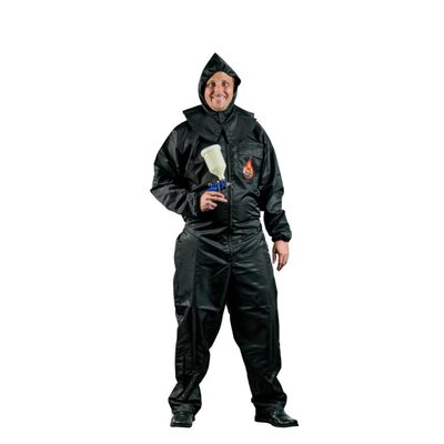 High Teck Products PS125B Premium Paint Suit, 3X-Large, Black, 2-Way Zipper