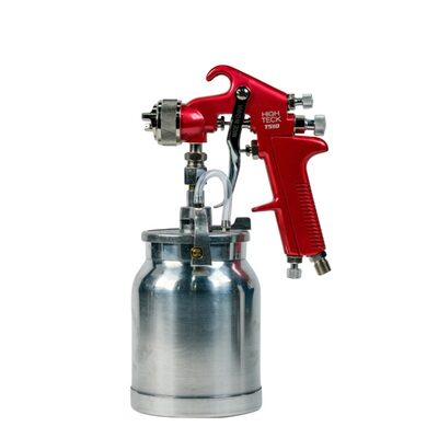 High Teck Products T510 Suction Feed Spray Gun, 1.8 mm Nozzle, Stainless Steel, Ergonomic Handle
