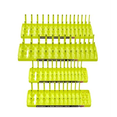 Hansen Global Hi-Viz 4-Pack Soc Holder, Yellow