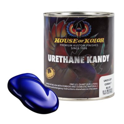 House Of Kolor Kosmic Kolor UK05-Q01 Urethane Enamel Kandy, 1 qt Can, Cobalt Blue