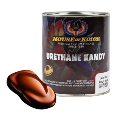 House Of Kolor Kosmic Kolor UK07-Q01 Urethane Enamel Kandy, 1 qt Can, Root Beer