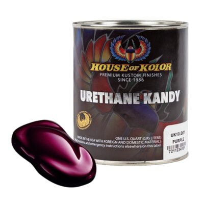 House Of Kolor Kosmic Kolor UK10-Q01 Urethane Enamel Kandy, 1 qt Can, Purple