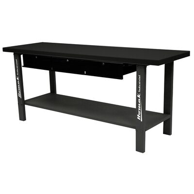 Homak Manufacturing 79" Industrial Steel Workbench 3-Drawers