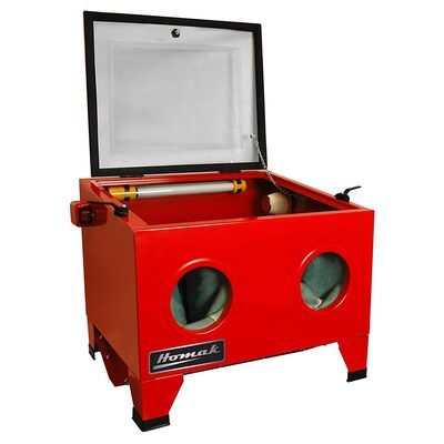 Homak Manufacturing 23" Table Top Abrasive Blast Cabinet, Red