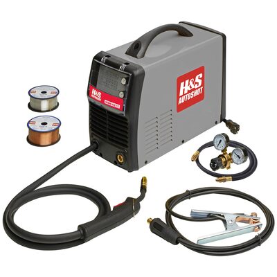 H&S AutoShot HSW-6213 MIG Welder 130 Amp Inverter with Infintely Variable Power and Wire Speed (115VAC)