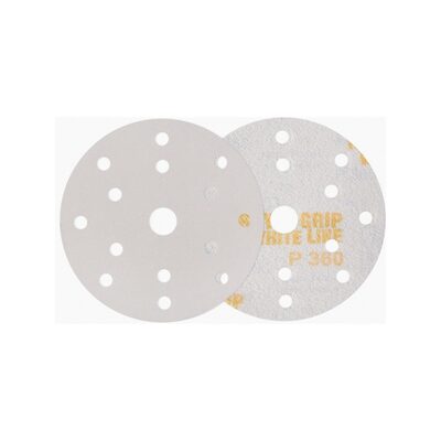 Indasa USA,Inc. 61-80 Rhynogrip White Line Abrasive Solid Disc, 6 in Dia, 80 Grit