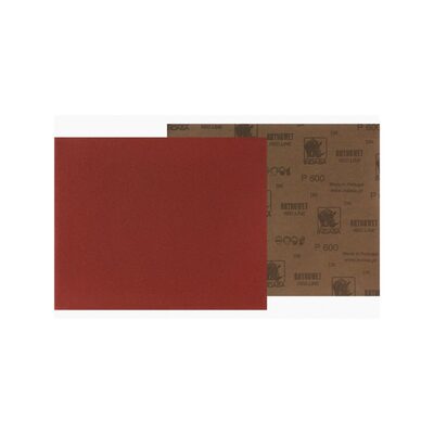 Indasa USA,Inc. Medallion 7-2500 Rhynowet Red Line XL Half Sanding Sheet, 9 in L x 5-1/2 in W, 2500 Grit