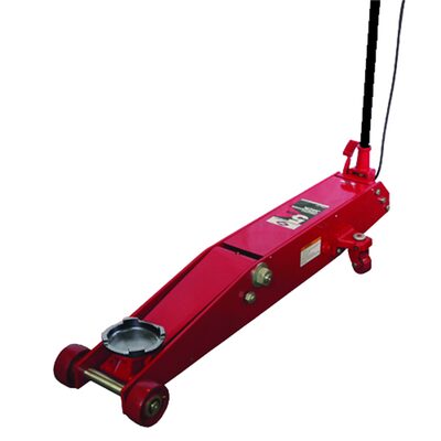 American Forge & Foundry Service Jack - 5 Ton Capacity - Long Chassis - Air Assist/Manual - 6" Min H to 22.5" Max H - Heavy Duty