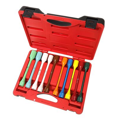 American Forge & Foundry Torque Limiting Socket Set - 1/2" Drive - 10 Pc. Metric/SAE - 17mm(55 Ft/Lbs), 17mm(80 Ft/Lbs), 19mm-3/4"(65 Ft/Lbs), 19mm-3/4"(80 Ft/Lbs), 21mm (80 Ft/Lbs), 13/16"(100 Ft/Lbs), 19mm-3/4"(100 Ft/Lbs), 22mm-7/8"(120 Ft/Lbs), 22mm-7