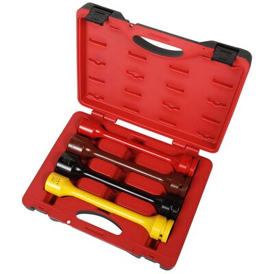 American Forge & Foundry Torque Limiting Socket Set - 1" Drive - 4 Pc. - 1 1/4"(250 Ft/Lbs), 33mm-1 5/16"(475 Ft/Lbs), 1 1/2"(475 Ft/Lbs), 13/16"(475 Ft/Lbs)