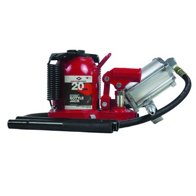 American Forge & Foundry Bottle Jack - 20 Ton Capacity - Low Profile - Air/Manual - SUPER DUTY