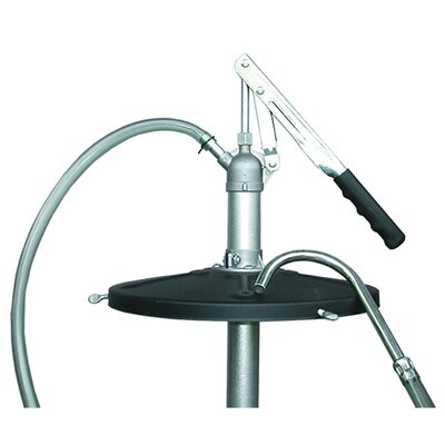 American Forge & Foundry Bucket Fluid Pump -Lever Action - 16 Gallon - Includes 48 in. Fuel-Resistant PVC Hose With Nozzle - Differential Fluids or Heavier Oils
