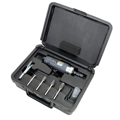 Ingersoll Rand Air Die Grinder Burr Kit, 25,000 RPM, 0.33 HP, 1/4 Inch Collet, Rear Exhaust