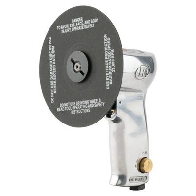 Ingersoll Rand Air Sander, 3 Inch & 5 Inch Fiber Pad, 18,000 RPM, 0.45 HP, Front Exhaust