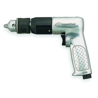 Ingersoll Rand 1/2 Inch Keyed Chuck Air Drill, 500 RPM, 0.5 HP, 10.6in-lb Torque, Pistol Grip
