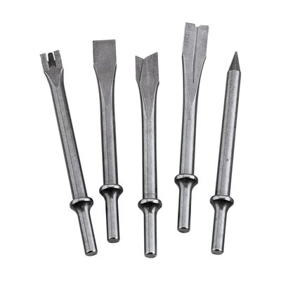 Ingersoll Rand 7" Hammer Chisel Set, .401" Shank, 5-Piece