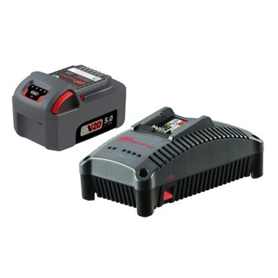 Ingersoll Rand IQV&reg; 20V Series 5Ah Lithium-Ion Battery and Charger Kit for Ingersoll Rand Power Tools