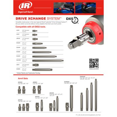 Ingersoll Rand DXS 1/2" Drive 2" Extended Anvil Attachment