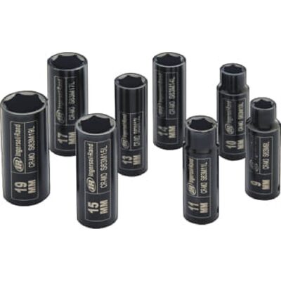 Ingersoll Rand 3/8" Drive Hex Metric Deep Impact Socket Set, 8-Piece