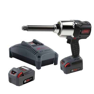 Ingersoll Rand 3/4" 20V Cordless Impact Wrench 2 Battery Kit, 2000 ft-lb Torque, 6" Extended Anvil, Friction Ring, Pistol
