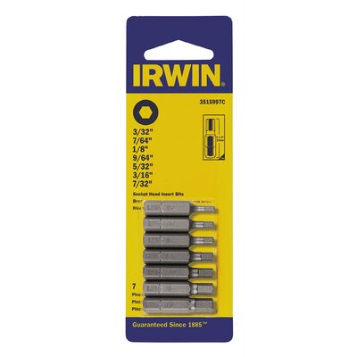 Irwin Industrial 1-1/4in 7pc 3/32" thru 1-1/4"