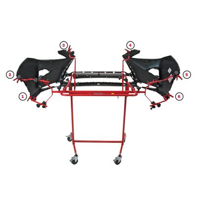 Innovative Tools & Tech Superstand 6 SS-6 Bumper Cover Paint Rack, 44 in W x 30 in D x 53 in H, 35 lb Load