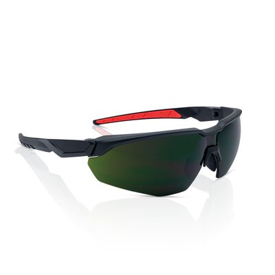 Jackson Safety Safety Glasses - HyperGuard H-Series - Shade 5.0 IR Lens - Black Half Frame - STA-CLEAR Anti-Fog