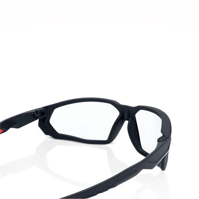 Jackson Safety Safety Glasses - HyperGuard F-Series - Clear Lens - Black Full Frame - STA-CLEAR Anti-Fog