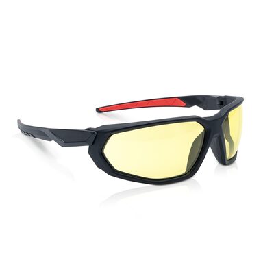 Jackson Safety Safety Glasses - HyperGuard F-Series - Amber Lens - Black Full Frame - STA-CLEAR Anti-Fog