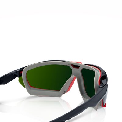 Jackson Safety Safety Glasses - HyperGuard G-Series - Shade 5.0 IR Lens - Black Frame - Gasketed - STA-CLEAR Anti-Fog