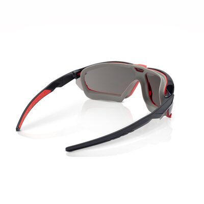 Jackson Safety Safety Glasses - HyperGuard G-Series - Smoke Mirror Lens - Black Frame - Gasketed - Hardcoat Anti-Scratch