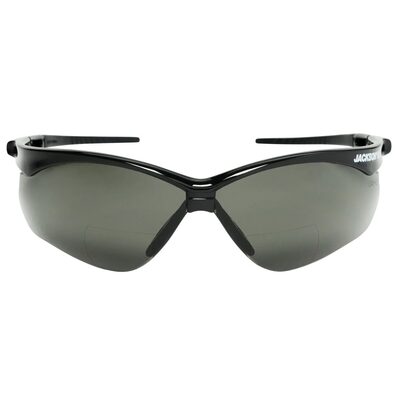 Jackson Safety Safety Glasses - SG Series - Smoke 2.0 Readers Lens - Black Frame - Hardcoat Anti-Scratch