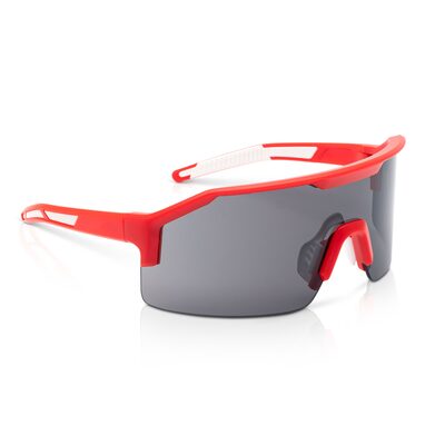 Jackson Safety Safety Glasses - MAXVIEW+ Series - Smoke Lens - Red Frame - STA-CLEAR Anti-Fog