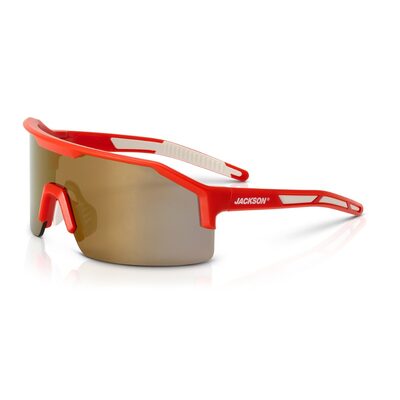 Jackson Safety Safety Glasses - MAXVIEW+ Series - Gold Mirror Lens - Red Frame - Hardcoat Anti-Scratch