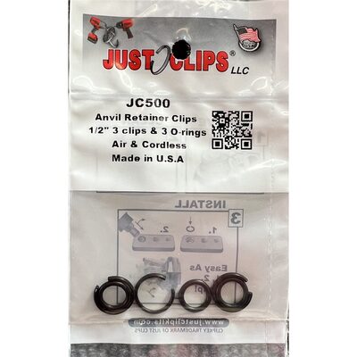 Just Clips 1/2 in. Drive Impact Wrench Anvil Retainer (Pack o