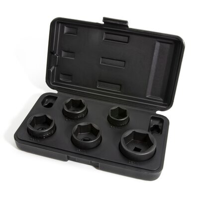 J S Products (steelman) 5-Piece 3/8-Inch Drive Low Profile Oil Filter Socket Set