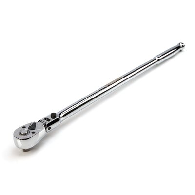 J S Products (steelman) 3/8-Inch Drive 72-Tooth 180-Degree Flex-Head Reversible Quick-Release Ratchet with 18-Inch Long Full Polish Handle