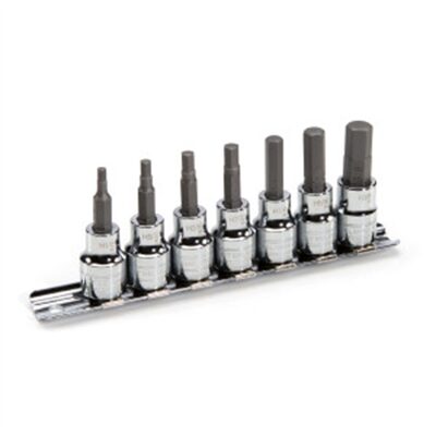 J S Products (steelman) 7-Piece 3/8-Inch Drive Hex Bit Socket Set