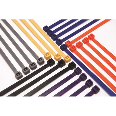 The Best Connection 7.5" UV Black Nylon Tie