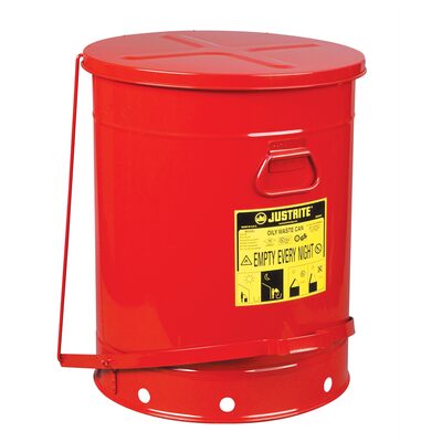Justrite Mfg. Co. 21 GALLON OILY WASTE CAN W/FOOT LEVER