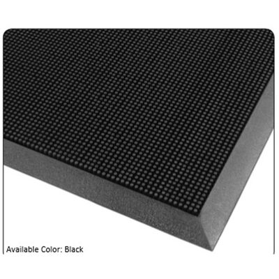 Justrite Mfg. Co. 345 Rubber Brush Floor Mat 16" x 24"