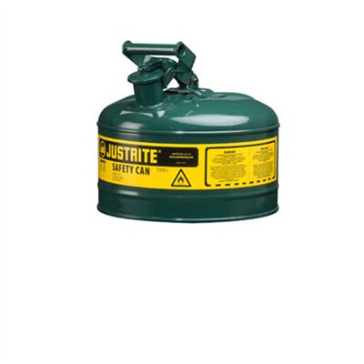 Justrite Mfg. Co. Safety Can 2 Gal/7.5L Green
