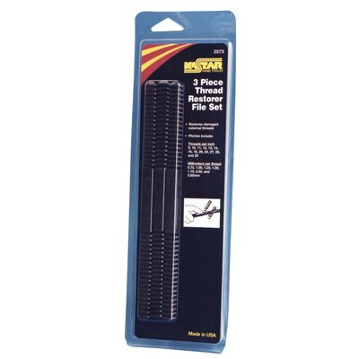 Lang Tools (Kastar) 3 PCS RETHREAD FILE SET