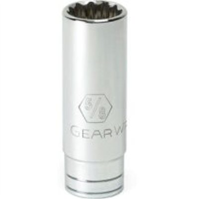 GearWrench 1/4 Inch Drive 12 Point Deep SAE Socket 1/2 Inch