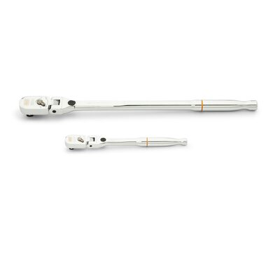 GearWrench 2 Piece 1/4 Inch & 3/8 Inch Drive 120XP Locking Flex Head Ratchet Set